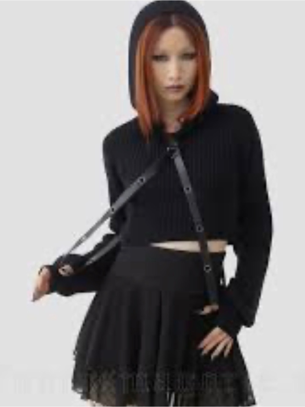 Killstar Blight cropped sweater hoodie